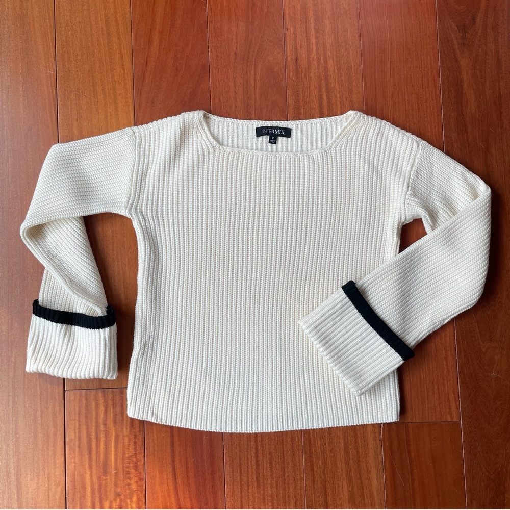 Boat Neck Ribbed Sweater - Picture 3 of 3